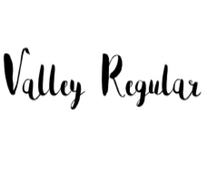 The Valley Font Preview