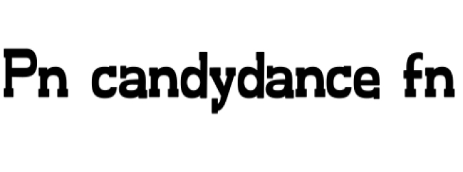 Candydance Font Preview