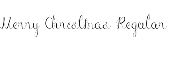 Merry Christmas Font Preview