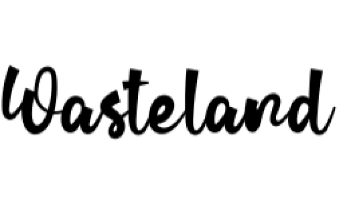 Wasteland Font Preview