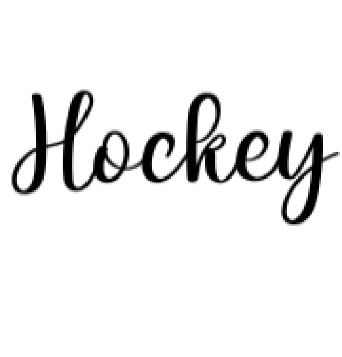 Hockey Font Preview