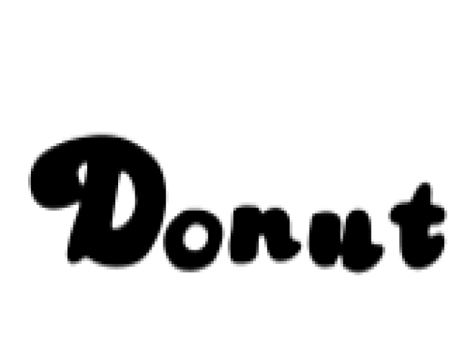 Donut Font Preview