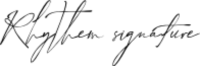 Rhythem Signature Font Preview