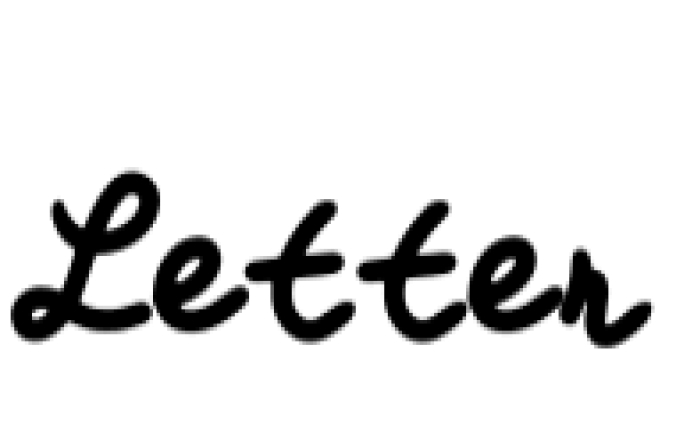 Letter Font Preview