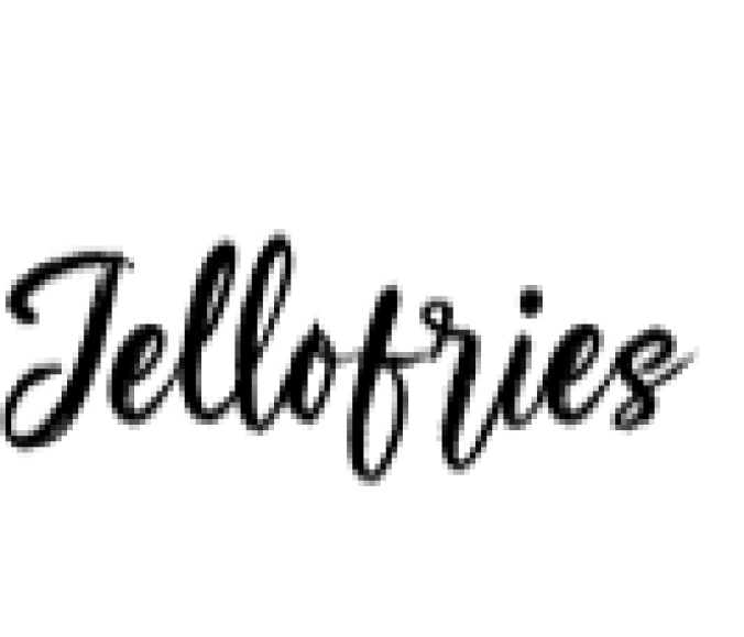 Jellofries Font Preview