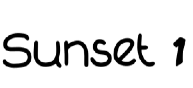 Sunset Font Preview