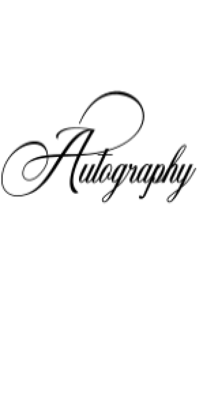 Autography Font Preview