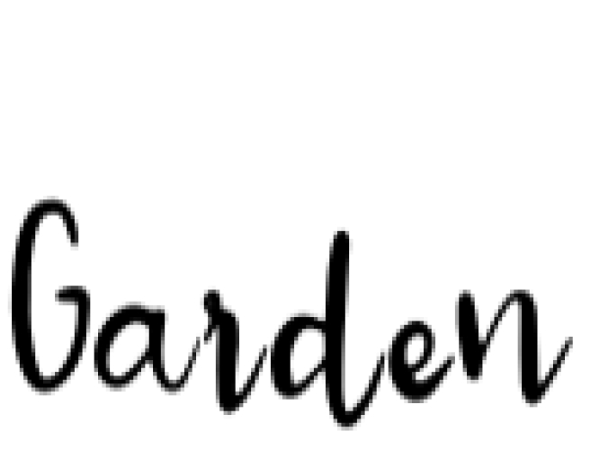 Garden Font Preview