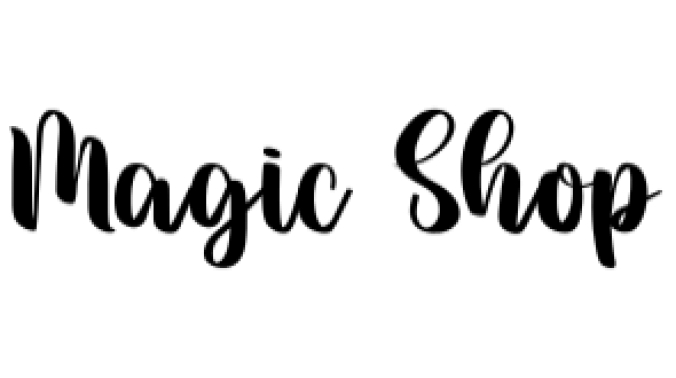 Magic Shop Font Preview