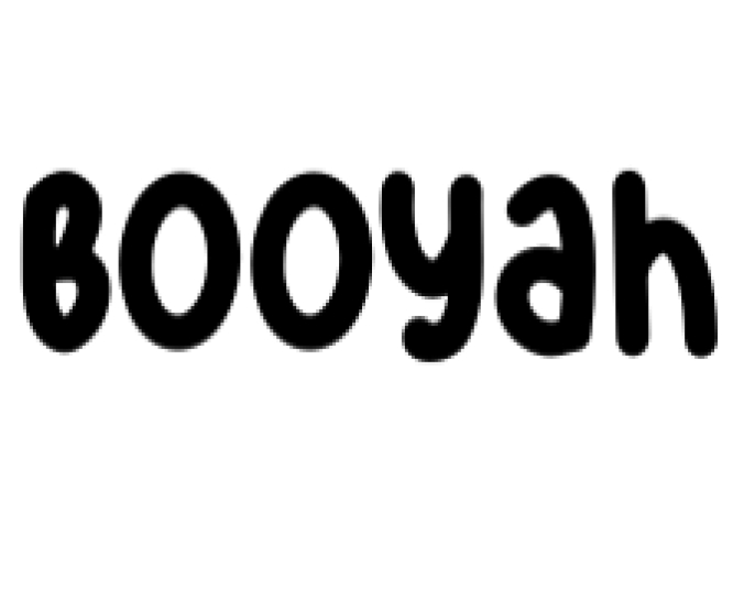 Booyah Font Preview