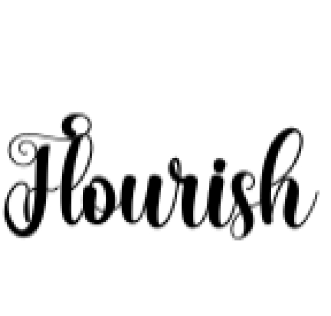 Flourish Font Preview