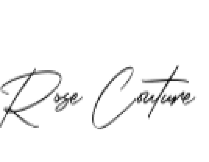 Rose Couture Font Preview