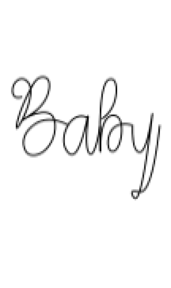 Baby Font Preview