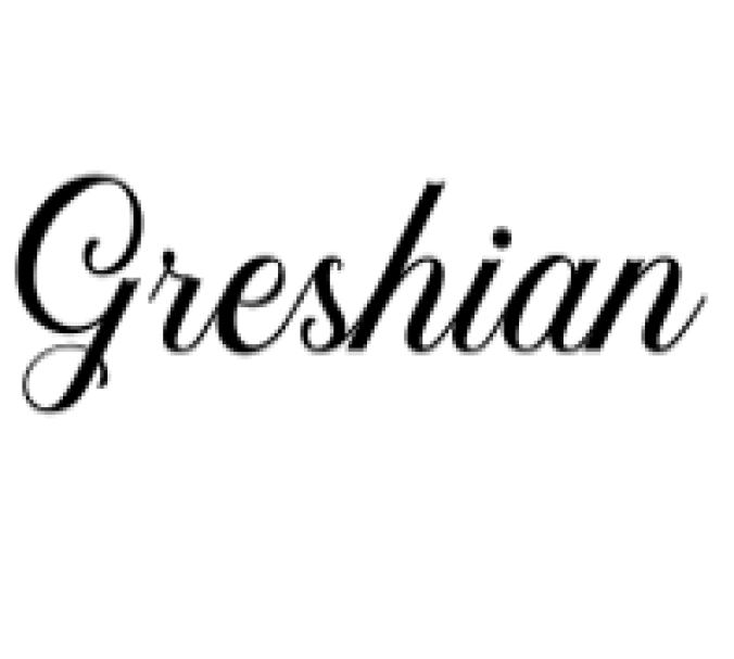 Greshian Font Preview