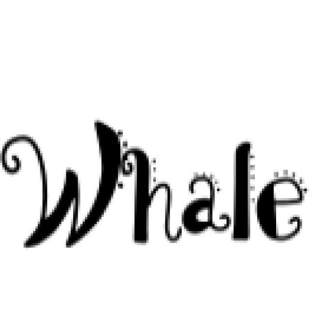 Whale Font Preview