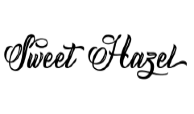 Sweet Hazel Font Preview