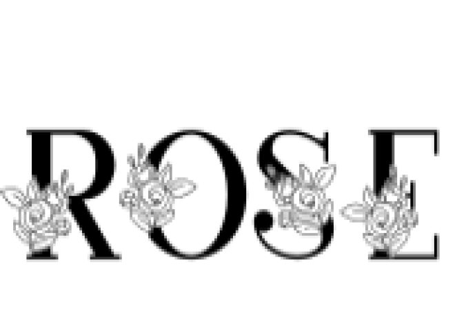 Rose Font Preview
