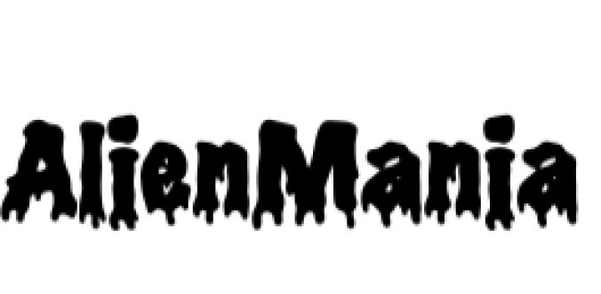 Alien Mania Font Preview