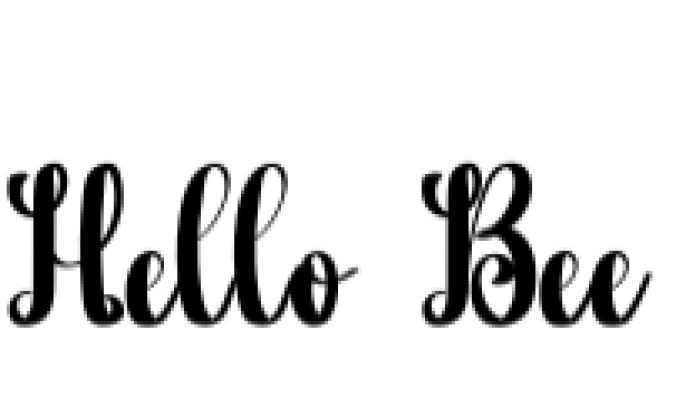 Hello Bee Font Preview