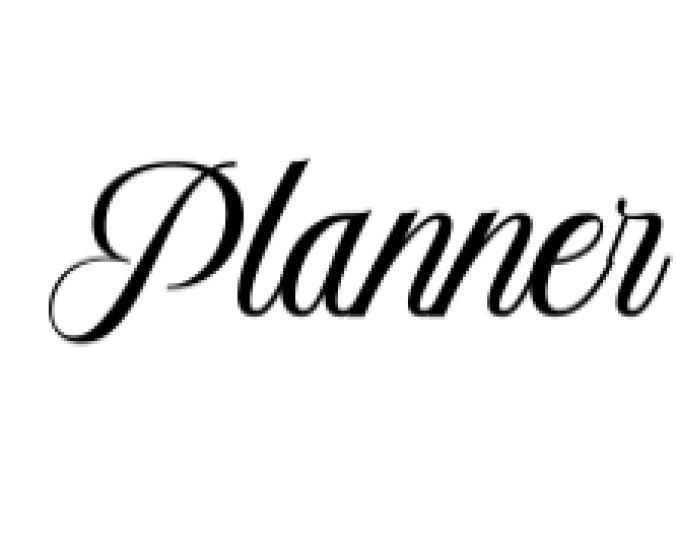 Planner Font Preview