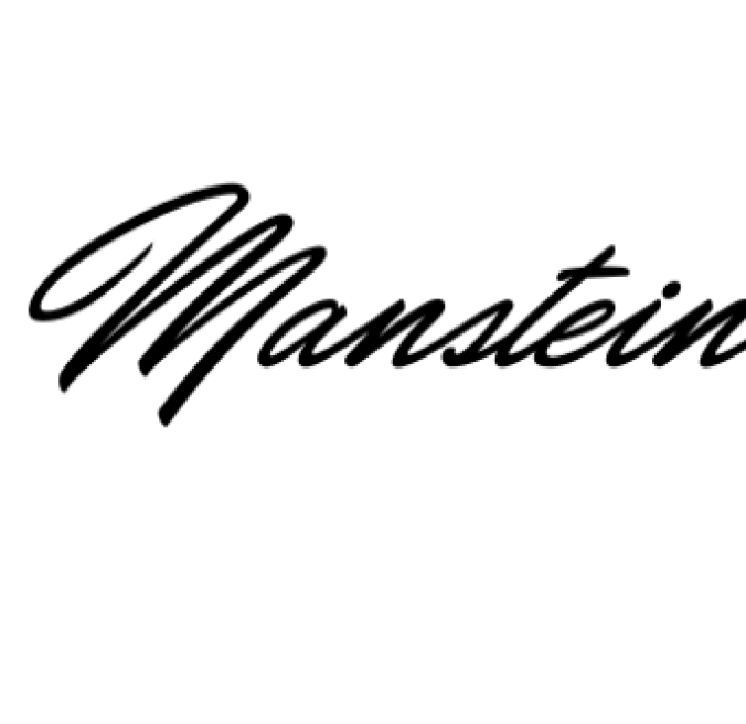 Manstein Font Preview