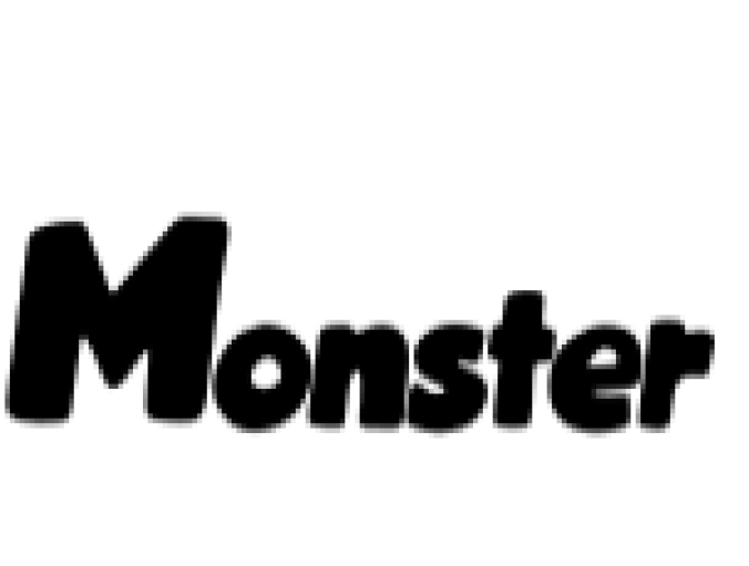 Monster Font Preview