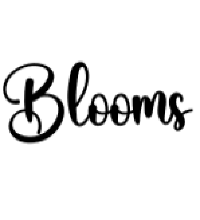 Blooms Font Preview