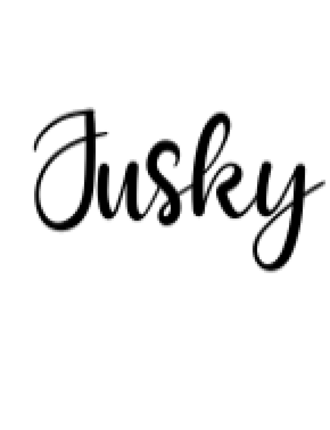 Jusky Font Preview
