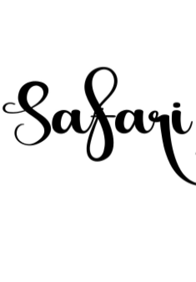 Safari Font Preview