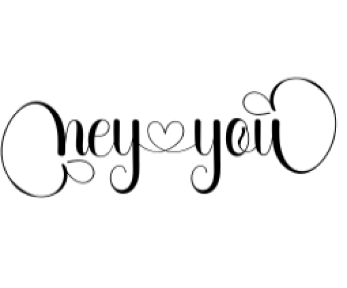Hey You Font Preview