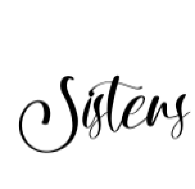 Sisters Font Preview