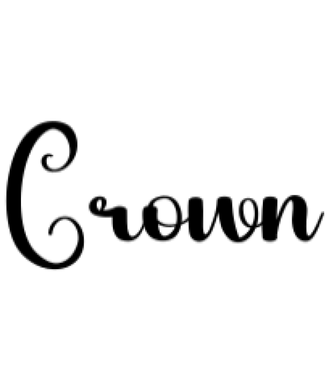 Crown Font Preview