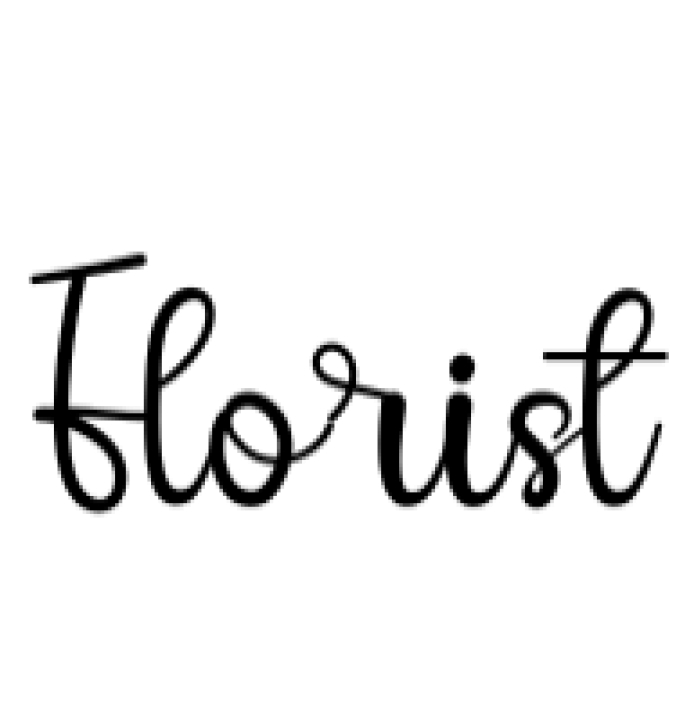 Florist Font Preview