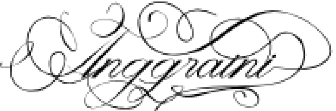 Anggraini Calligraphy Font Preview