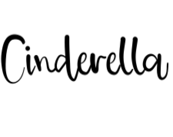 Cinderella Font Preview