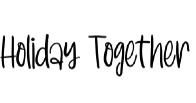 Holiday Together Font Preview