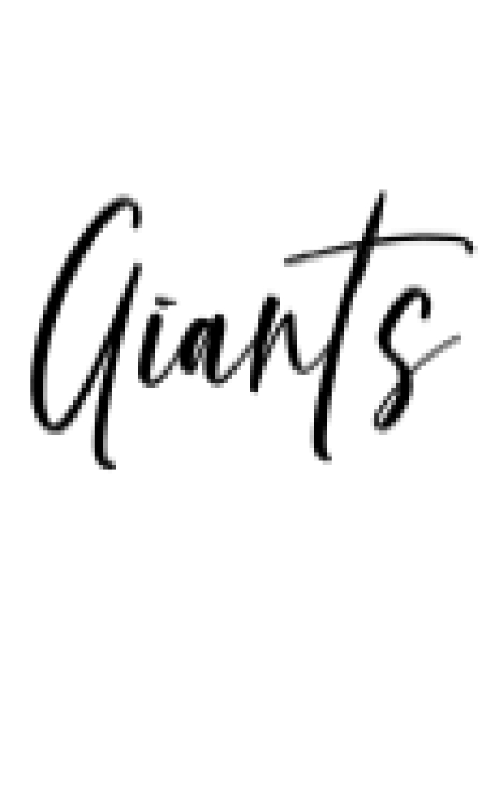 Giants Font Preview