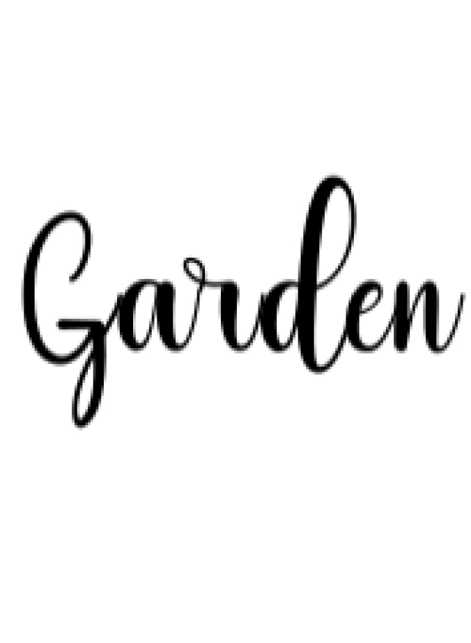 Garden Font Preview