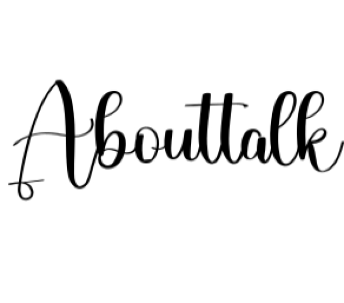 Abouttalk Font Preview