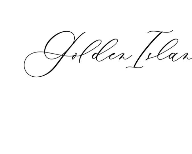 Golden Island Font Preview