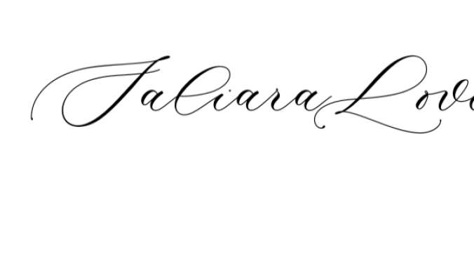Saliara Love Font Preview