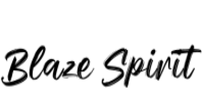 Blaze Spirit Font Preview