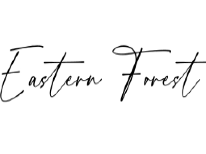 Eastern Forest Font Preview