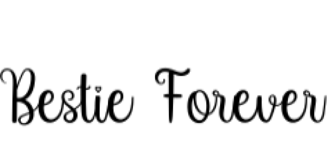 Bestie Forever Font Preview