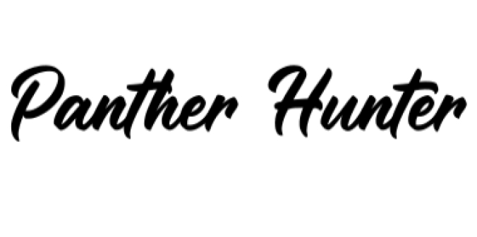 Panther Hunter Font Preview