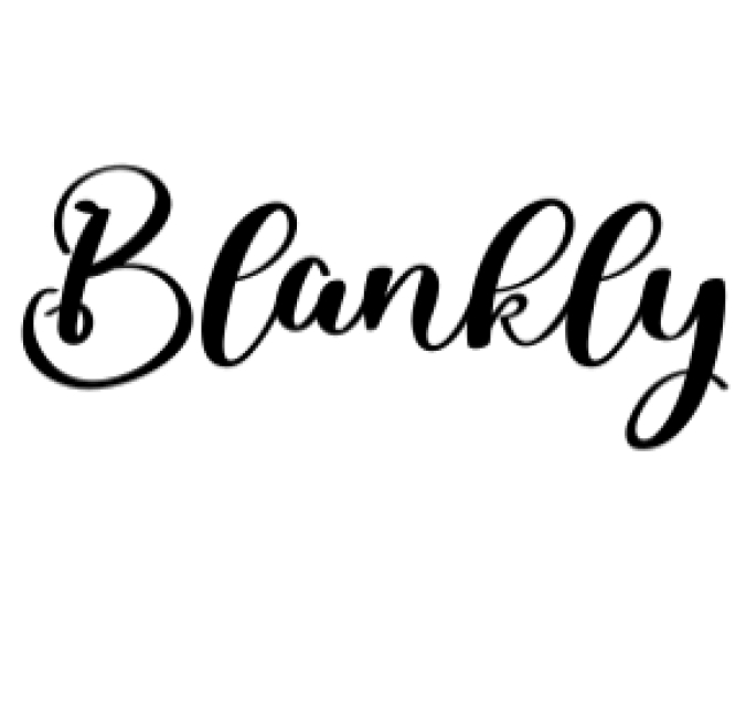 Blankly Font Preview