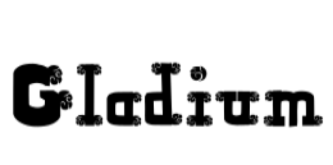 Gladium Font Preview