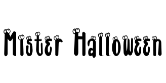 Mister Halloween Font Preview