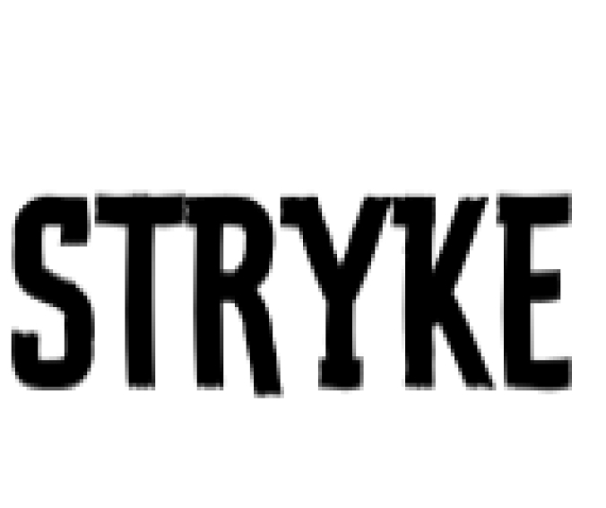 Stryke Font Preview