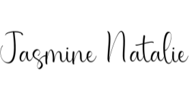 Jasmine Natalie Font Preview